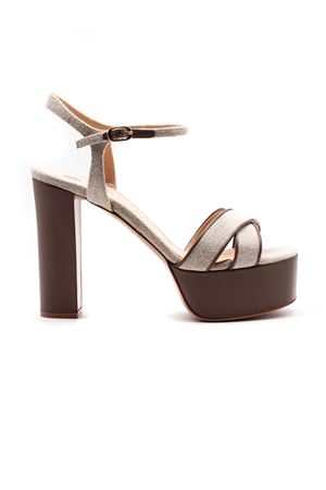 Sandalo Luanda in canvas e pelle beige ROBERTO FESTA | LUANDAPANAMALINO